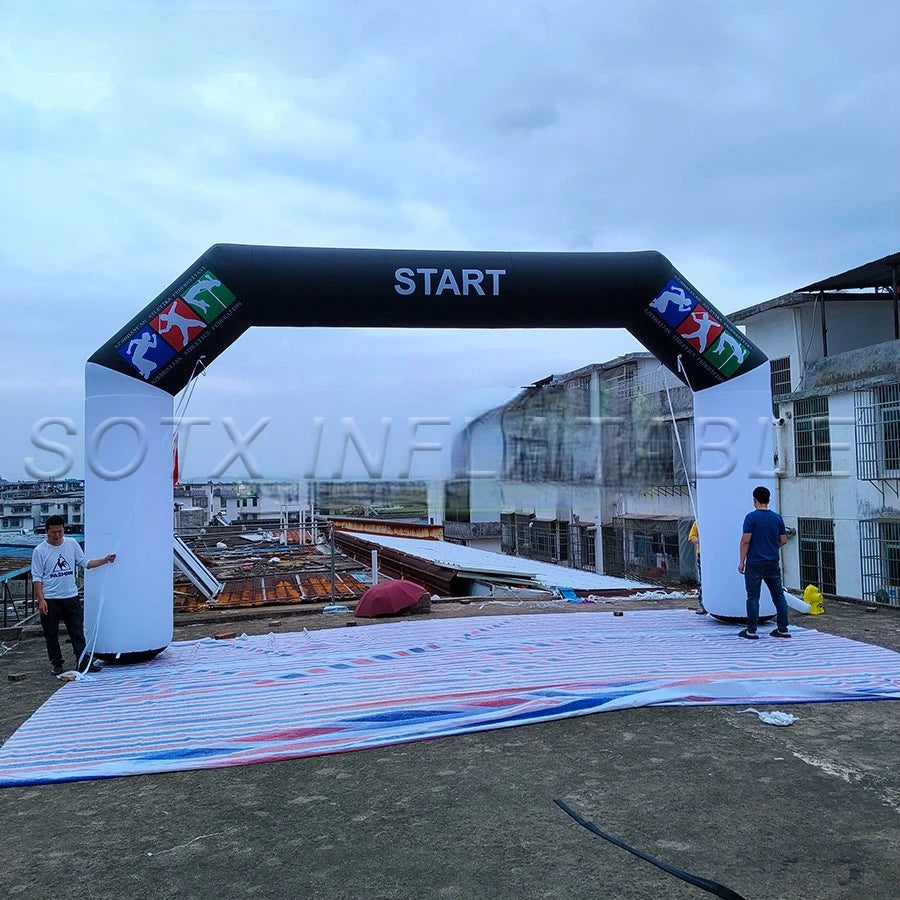 Racing Arch for Sport Event 8m Lx4m W or Custom Inflatable Arch Entrance Inflatable Archway Start Finish Line