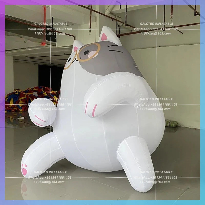 lucky cat milk cow cat air model Cartoon inflatable cute lucky animal cute pet festival fair to attract the atmosphere