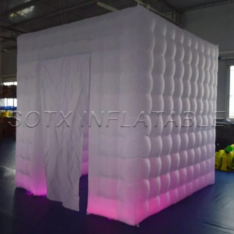 Birthday Party Wedding Event Inflatable Photo Booth Enclosure Inflatable Photo Booth Tent Backdrop Photobooth for