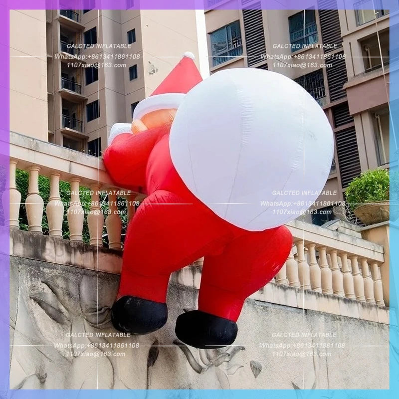 Inflatable Santa Claus with Waterproof Customized Christmas Oxford Cloth