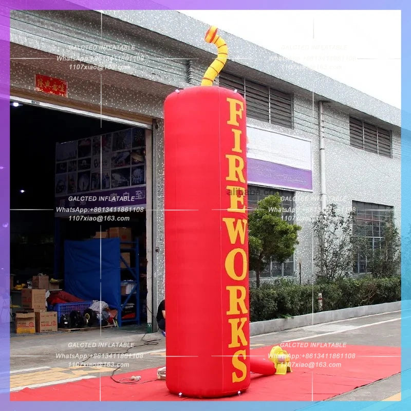 Inflatable Holiday Advertising 13.1Ft Tall/4m High Inflatable Balloon  Inflatable Pillars For Shop/Event Decorations