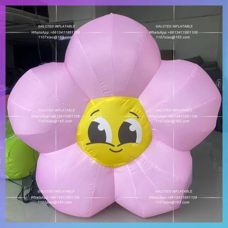 garden flower gallery exhibition spring Colorful pink inflatable flower botanical activity decoration inflatable model