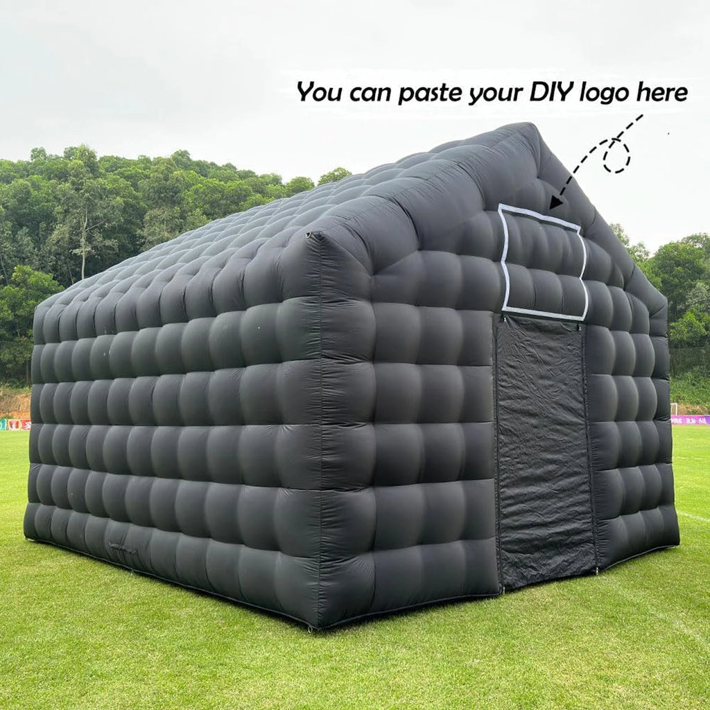 Club Wedding Party Inflatable Cube Disco Black Tent Big Mobile Portable Inflatable Night Club Tent House Pavilion For Backyard