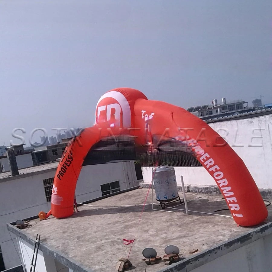 Removable Banners on Sale 10x5.4m Printing 3d Billboard Arches Inflatable Start Finish Line Arch Door with