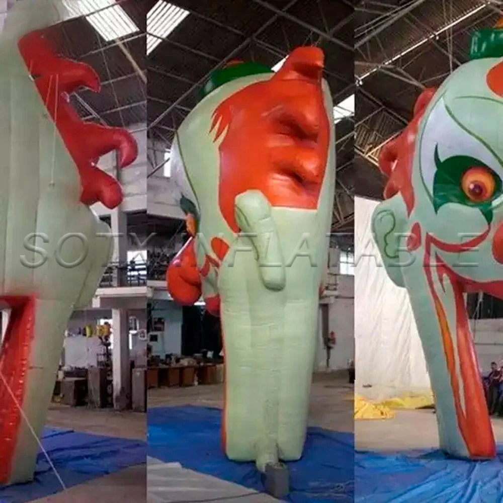 For AdvertisingHalloween Festival Devil Inflatable Clown Archway Decoration Scary Tunnel Arch For Advertising