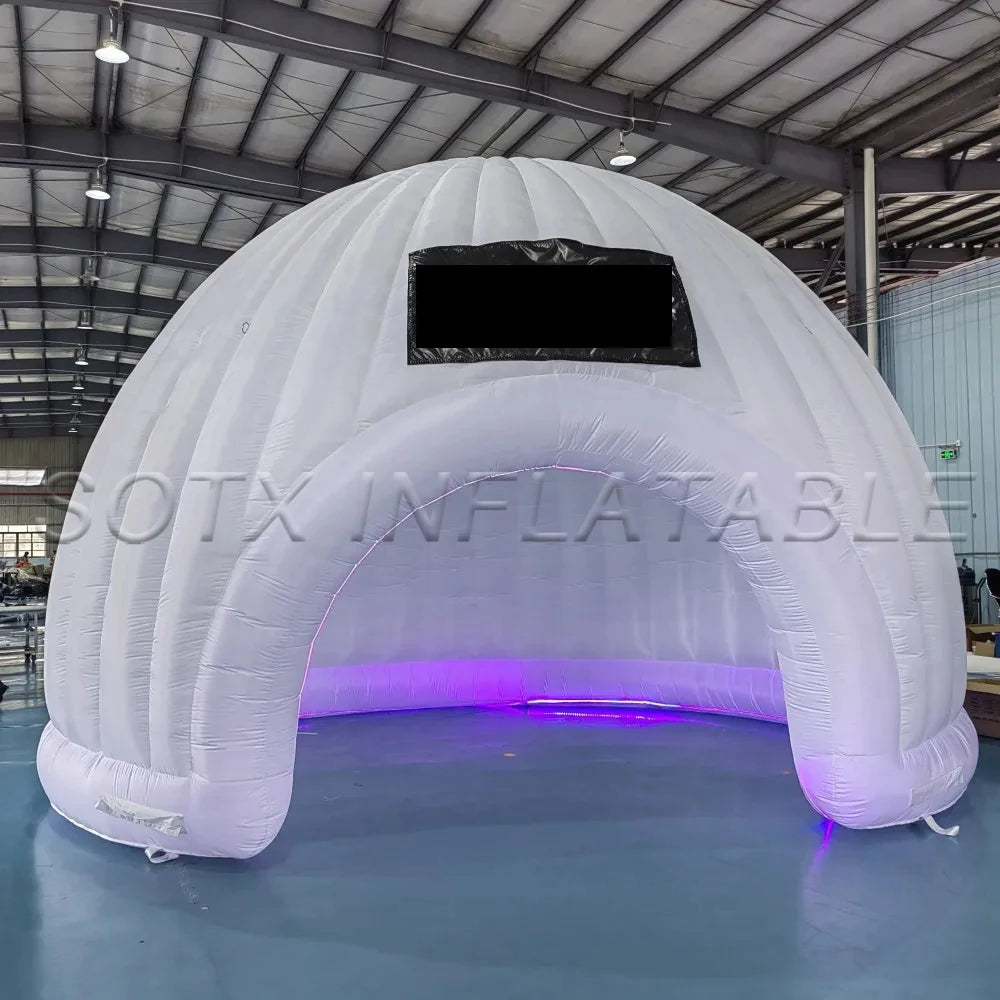 Exhibition Promotion Decoration 6x4mH Giant Inflatable Dome Tent Inflatable Igloo Dome Tent for Advertising Event