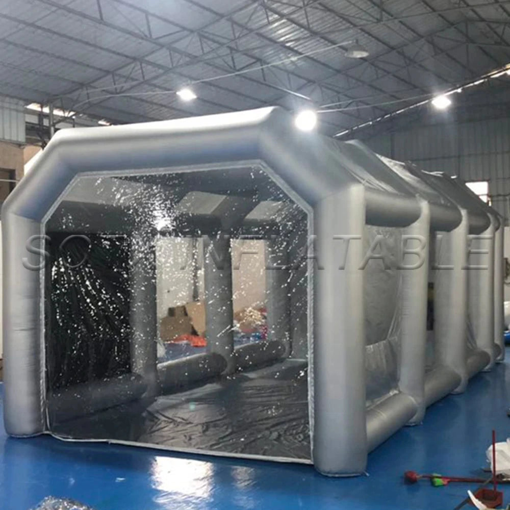 paint booth for car Free Shipping personalized 6/7/8 meters giant inflatable spray booth tent / portable inflatable spray