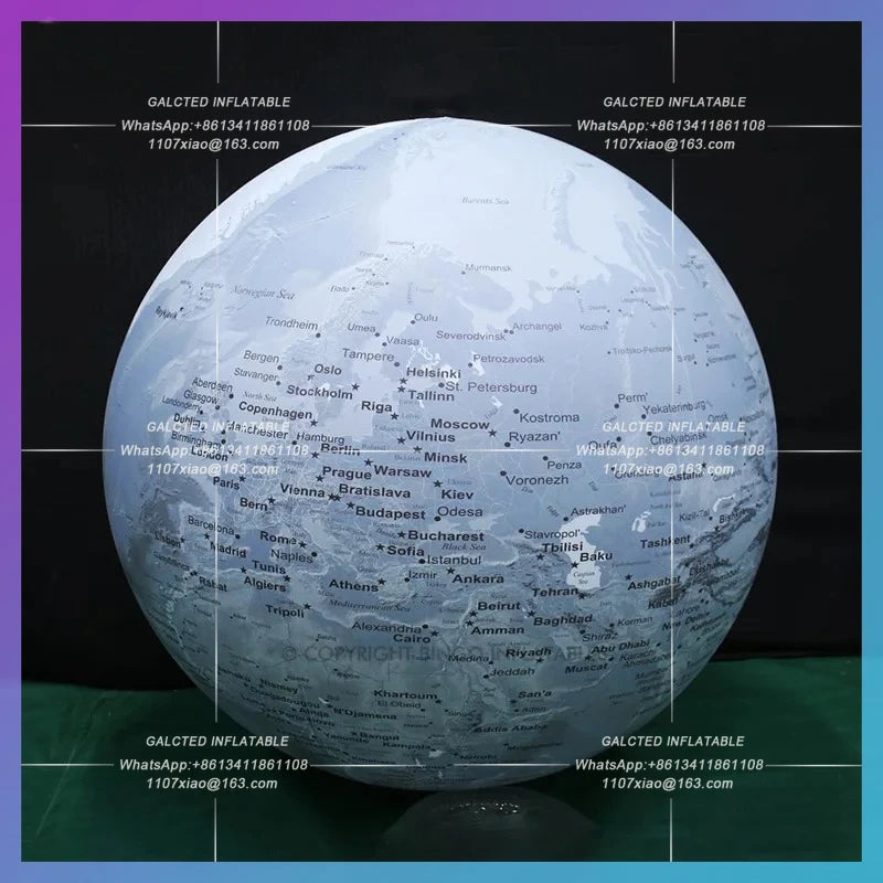 Inflatable Earth World Geography Inflatable Toys PVC  Globe Map Balloon Educational Supplies Planet Toys