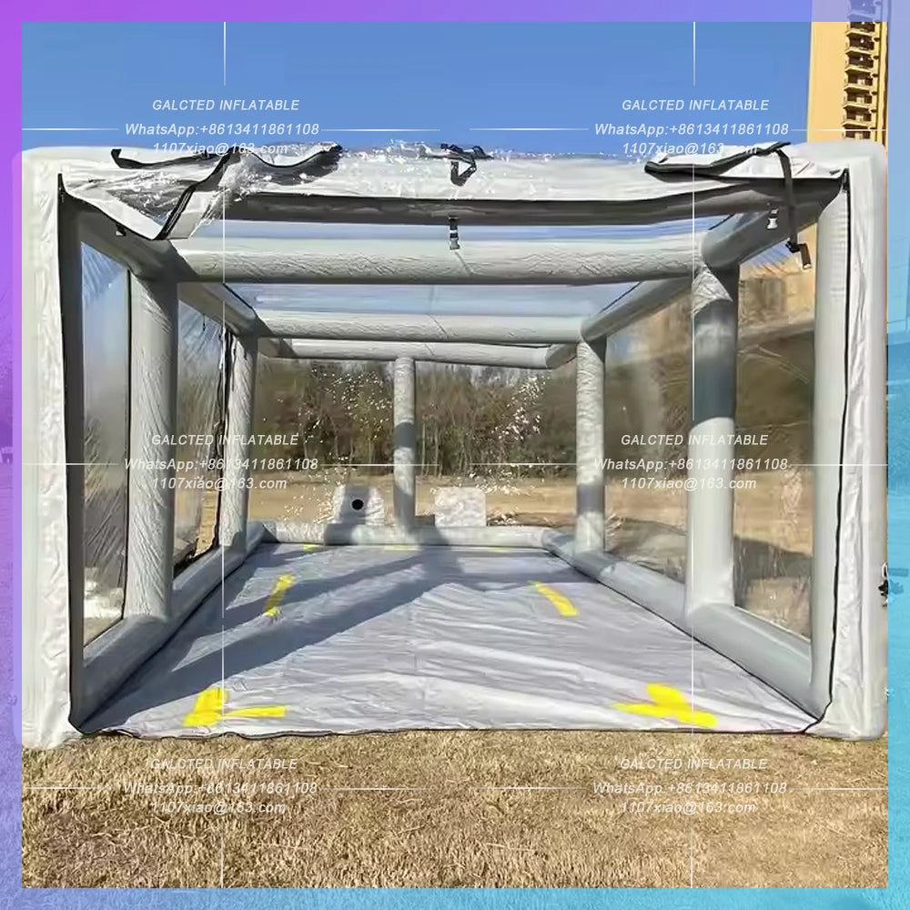 Inflatable Paint Booth Car Airtight Inflatable Car Garage Tent Cover Carport Garage Pvc Waterproof Show Capsule Shelter For Show