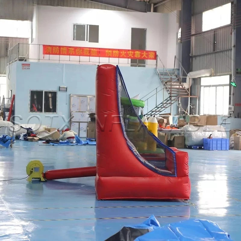 Adults Carnival Sport 4PCS Inflatable Basketball Toy Game Hoop Shooting Set 4 in 1 Inflatable Ring Toss Game for Kids