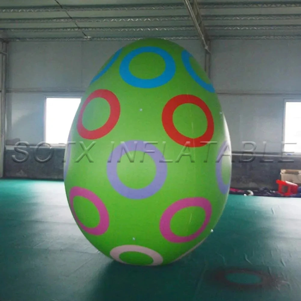 Advertising Show Party Decor 1.5mH Inflatable Helium Easter Egg Balloon Easter Egg Helium Balloon Hanging Decoration for