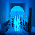 Party Decoration Hanging Beautiful Lighting Inflatable Jellyfish With Led For Nightclub Ceilling Or Music