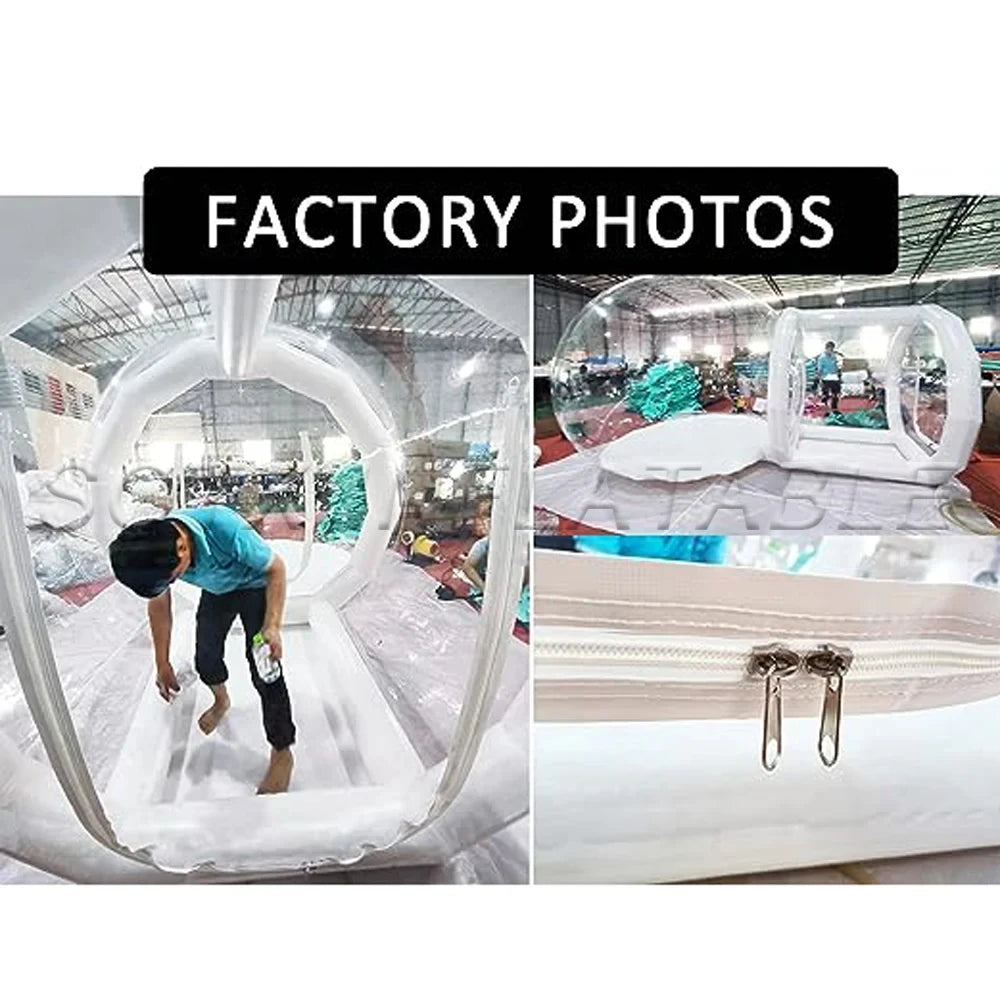 Garden Tent 3mdia Transparent Inflatable Bubble Tent 100% Pvc Tent Bubble House With Blower For Party Wedding Clear Dome Balloon