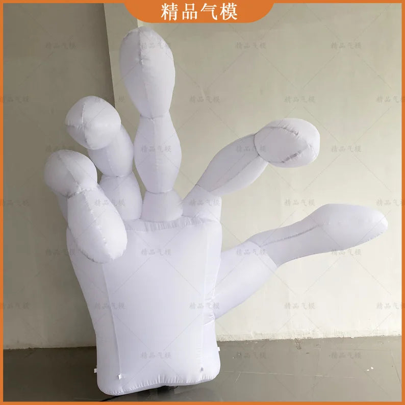 Inflatable Halloween Ghost Hand - Spooky Prop for Bars, Malls, and Haunted House Decorations