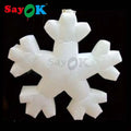 Inflatable Hanging Snowflakes Decorations with Lights Inflatable Glowing Snowflakes Decoration for Christmas Party Events