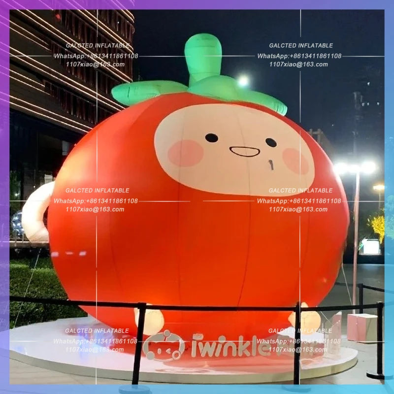 Inflatable Cartoon Character Outdoor Event Decoration Advertising  Inflatable Tomato Cartoon Character Model for Sale