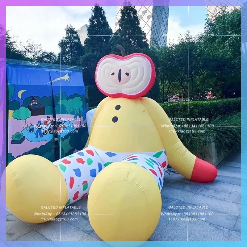 lying flat festival Apple Festival Inflatable cartoon apple popular model festival life market drain creative advertising