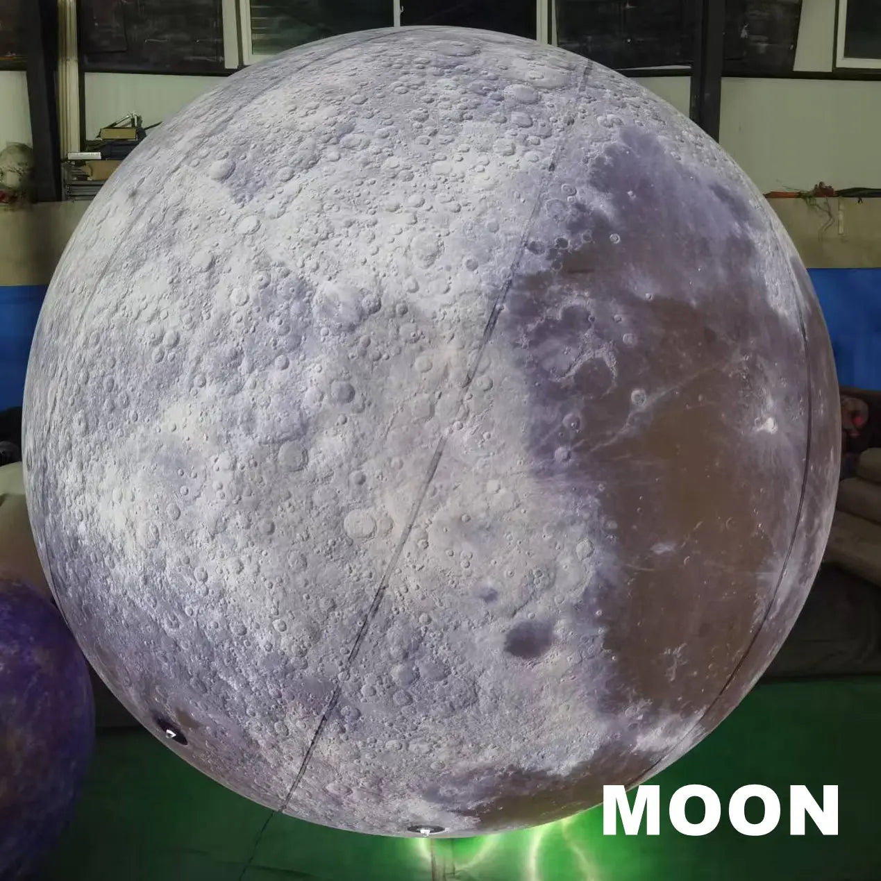 Giant LED Inflatable Solar System Planet Balloons Moon Earth Sun Jupiter Saturn Venus Mars for Party Event Stage Decoration