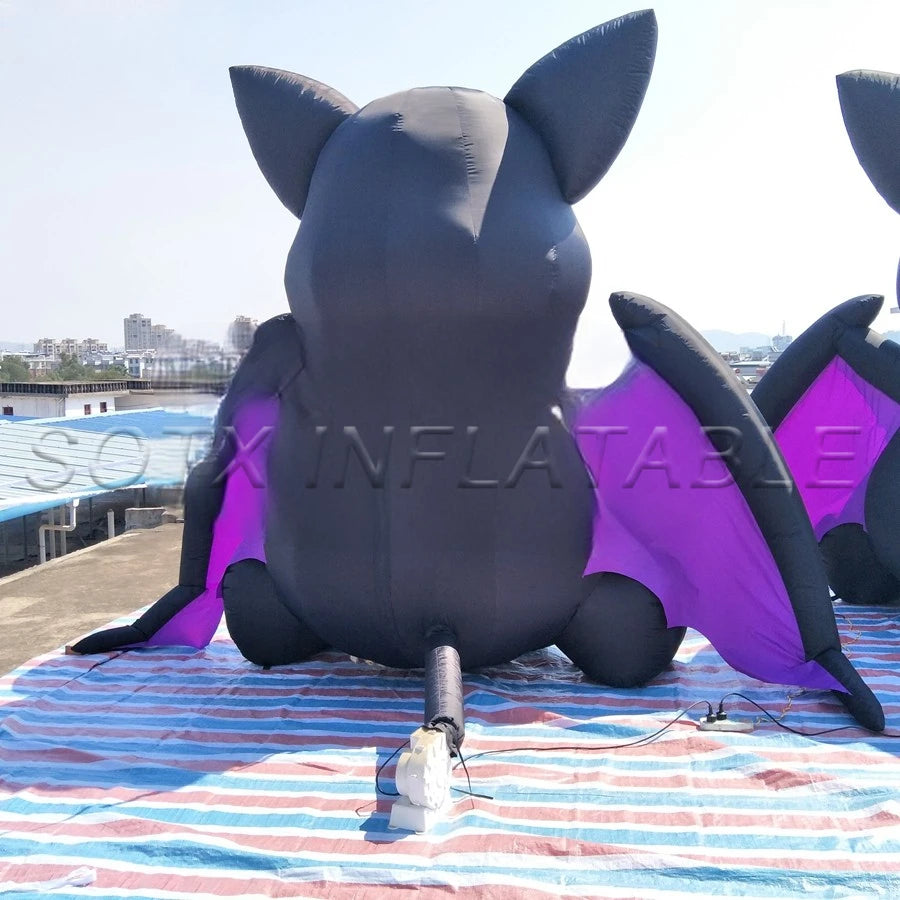 Decoration Props On Sale 2.5m/8ft Tall Giant Inflatable Halloween Item Bat / Inflatable Vampire For Outdoor Indoor Festival