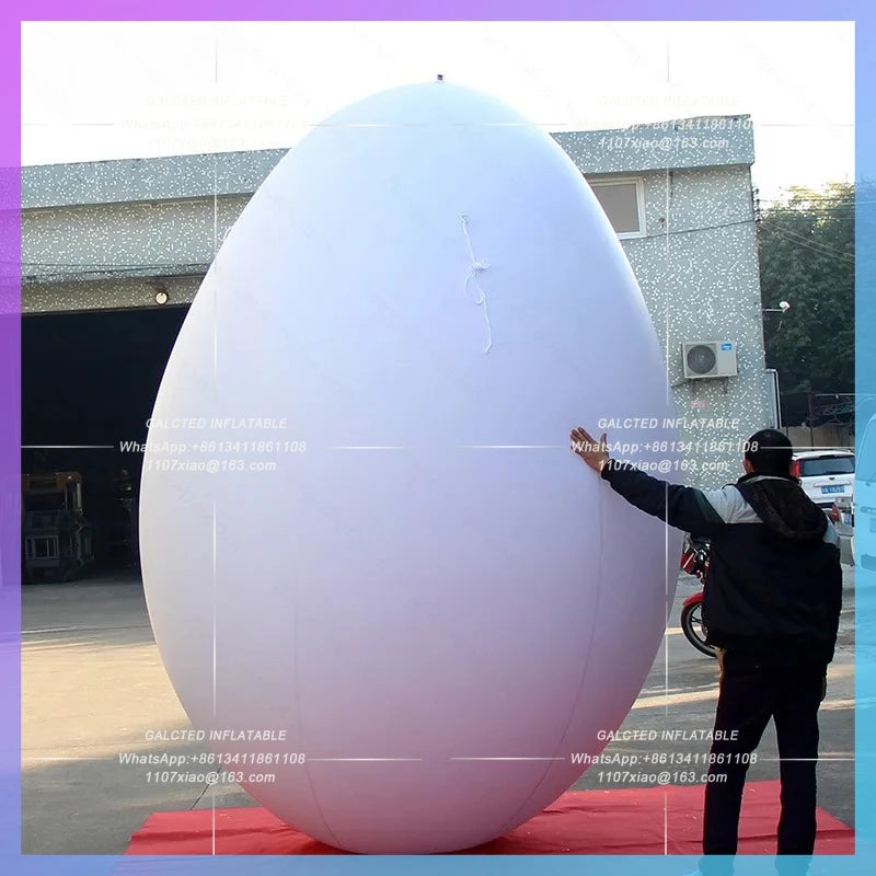 Airtight Egg Replica Giant 3.5m Height  For Event Decoration Easter PVC Air Sealed Egg Inflatable Toy