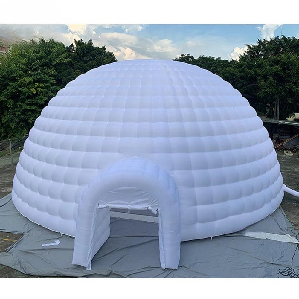 Party Rental Balloon Customized White Oxford Inflatable Dome Tent Wedding Disco Lawn Marquee Air Igloo Bar Luna Building