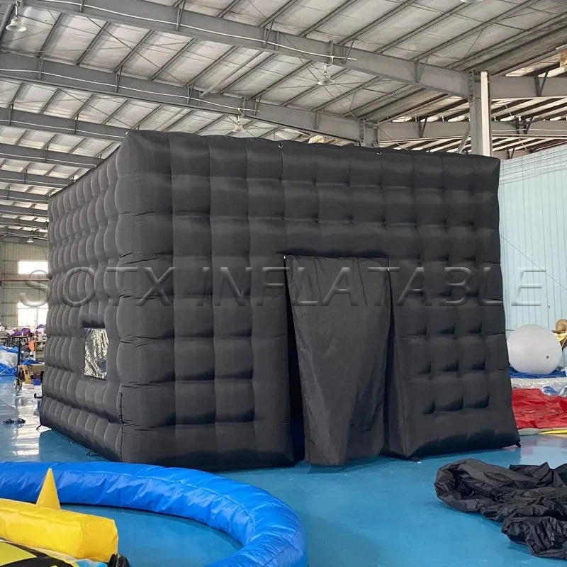 Wedding Show Exhibition 5m Inflatable Air Tent Photo Booth Backdrop Square Inflatable Air Cube Tent for Events Club Party