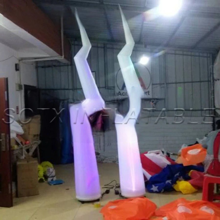 for Event/club in Night Amazing flash Lighting balloon inflatable party decorations Inflatable Lightning pillars