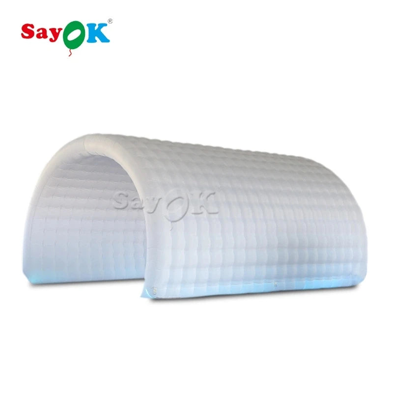 Exhibition Promotion Decor Blue Inflatable Tunnel Entrance Arch Inflatable Channel Tent for Sports Party Event Wedding