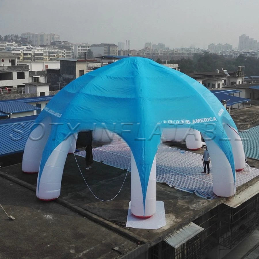 For Outdoor Event 12m Diameter Inflatable Spider Tent For Advertising With 8 Legs Inflatable Floating Tent