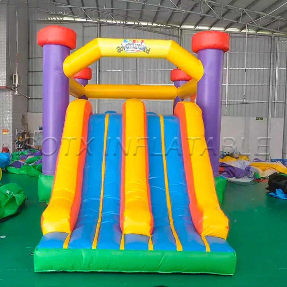 For Amusement Park Air Shipping Children's Inflatable Castle Outdoor Mini Toddlers Bouncer Jumping House Combo With Double Slide