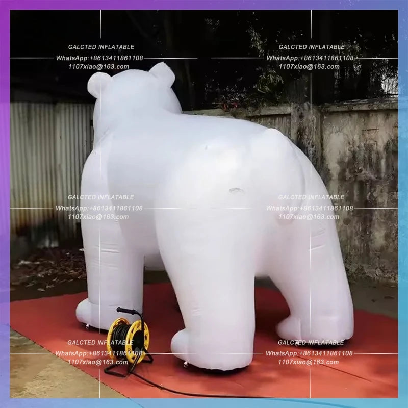 bear for zoo exhibition advertising Huge white inflatable bear polar
