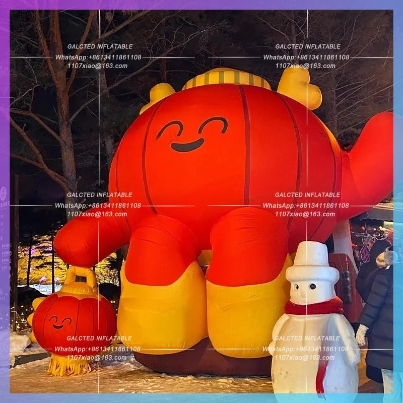 inflatable lantern red cartoon Overseas Chinese year lantern ourdoor night decoration
