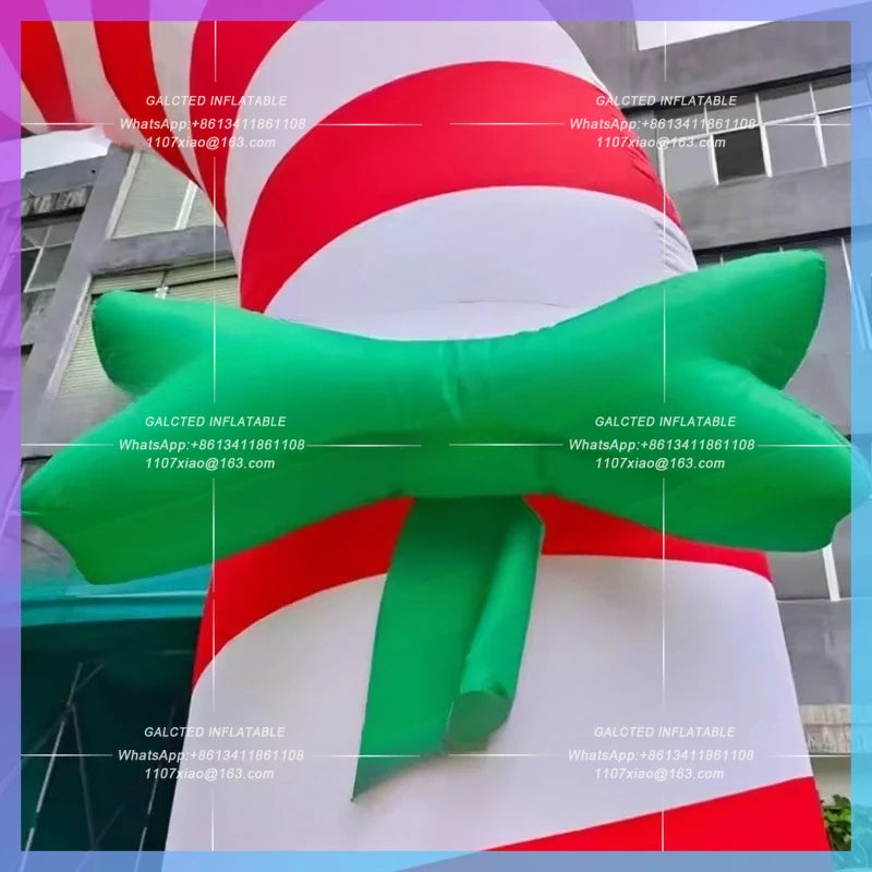 inflatable arch santa claus stick Merry christmas  red door for new year decoration