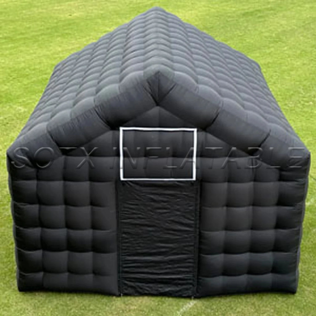Club Wedding Party Inflatable Cube Disco Black Tent Big Mobile Portable Inflatable Night Club Tent House Pavilion For Backyard