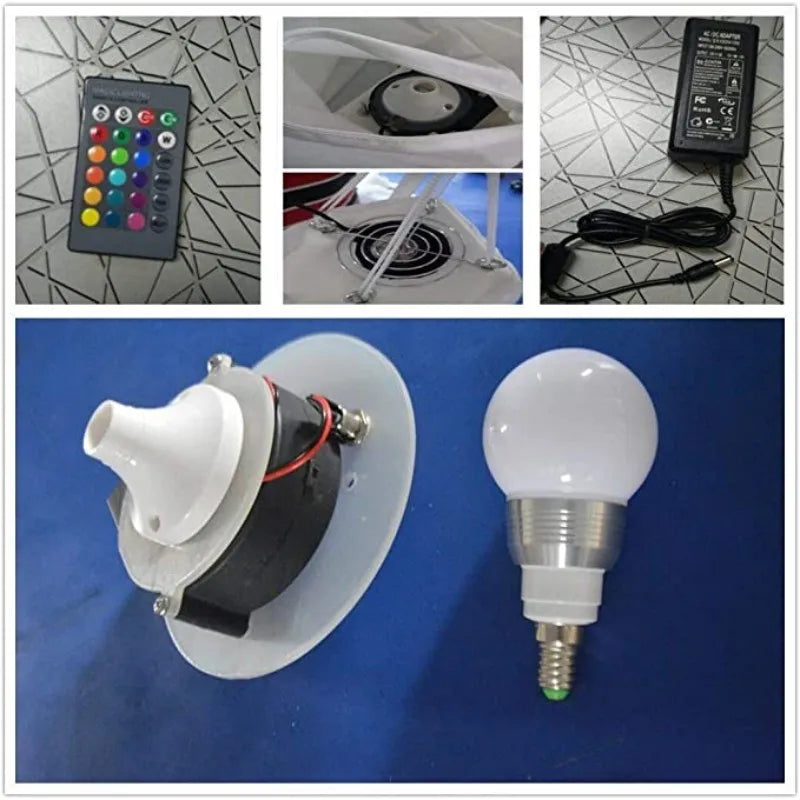 Inflatable LED Flower Hanging Decorations Large Inflatable Flower Decor with Remote Controller for Ceiling Bar Advertising