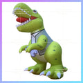artificial dress take Spanner Tyrannosaurus Inflatable green dinosaur model cartoon  rex children's playground embellishment