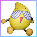 inflatable mango cartoon sitting yellow fruit doll Factory customize design sunglasses food fruit shop promotion advertising