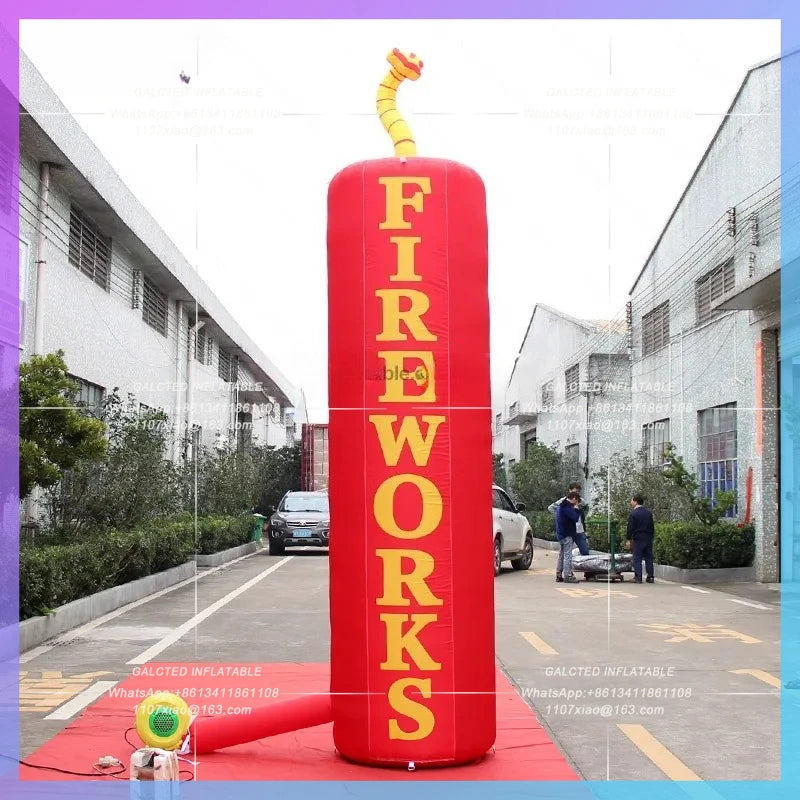 Inflatable Holiday Advertising 13.1Ft Tall/4m High Inflatable Balloon  Inflatable Pillars For Shop/Event Decorations