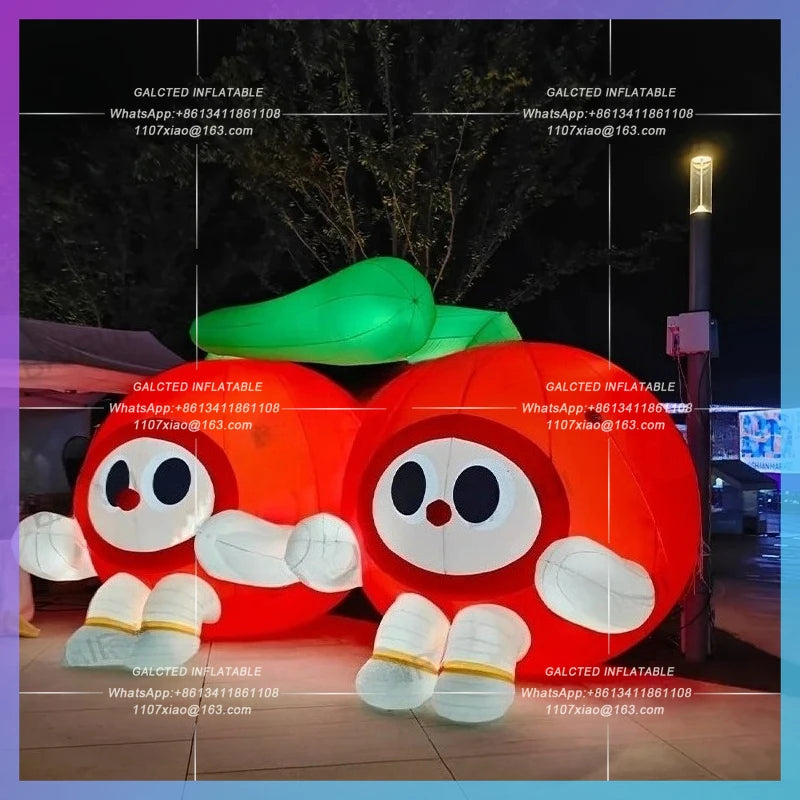 inflatable cherry for orchard promotion Factory directly sale activity market decoration