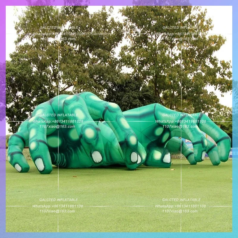 Inflatable Ghost Hand Giant Hand Skeleton Balloon Inflatable Toys Amazing  Inflatable Halloween Outdoor Decorations-Toys