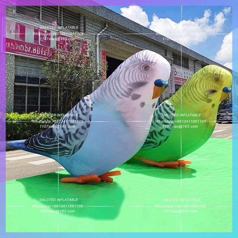 Advertising Event Decoration Realistic Inflatable Parrot Balloon For  3m/10ft Height Budgie Balloon Balloon Toys