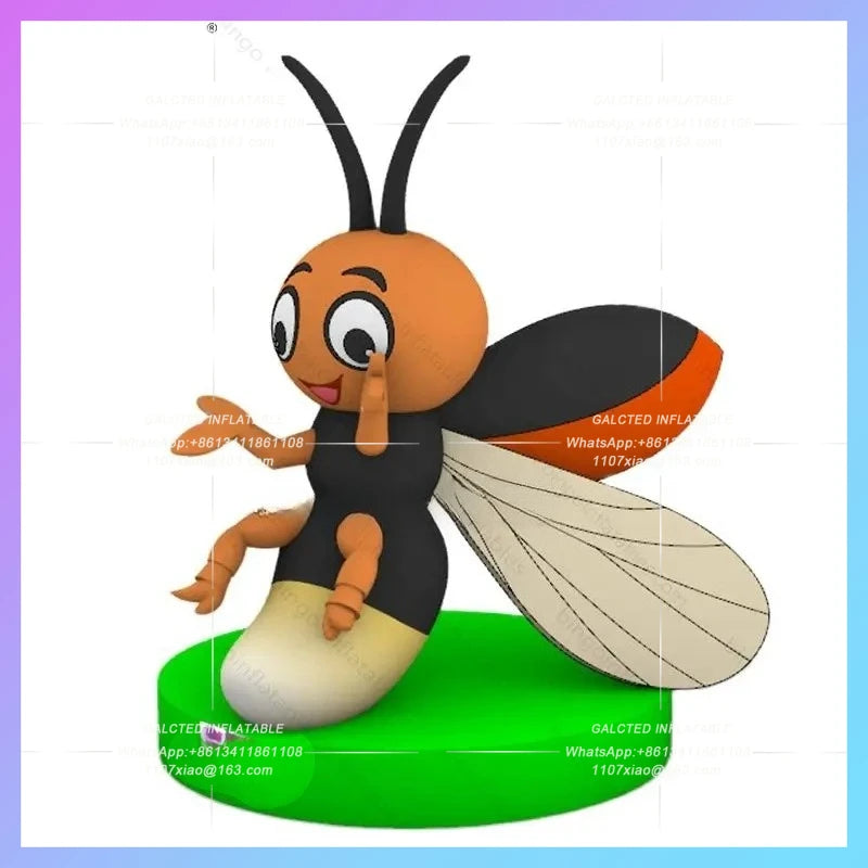 Inflatable Firefly for Children Park Personalized 2.7x3 Meters  Decoration / Cartoon Firefly Model Balloon Toys