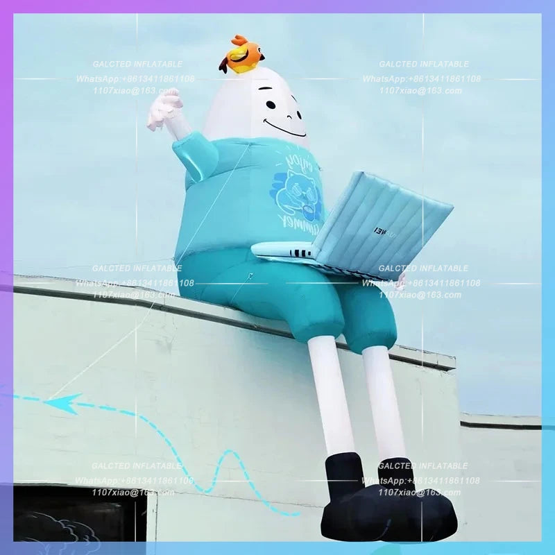 Annual Meeting Corporate Mascot Inflatable sit-down Girls Computer Workday Girls Custom Events Exhibition Planning Program
