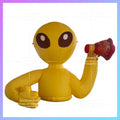 strange cartoon man tourist guide 2meter yellow inflatable alien   leader microphone tools air model robot