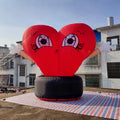 Event Decoration Inflatable Heart Shape Model Balloons with Free Air Blower for Valentine's Day