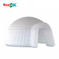 Wedding Show Exhibition 16.4ft Inflatable Igloo Dome Tent Dia.5M Commercial Inflatable Event Dome Tent for Club Party