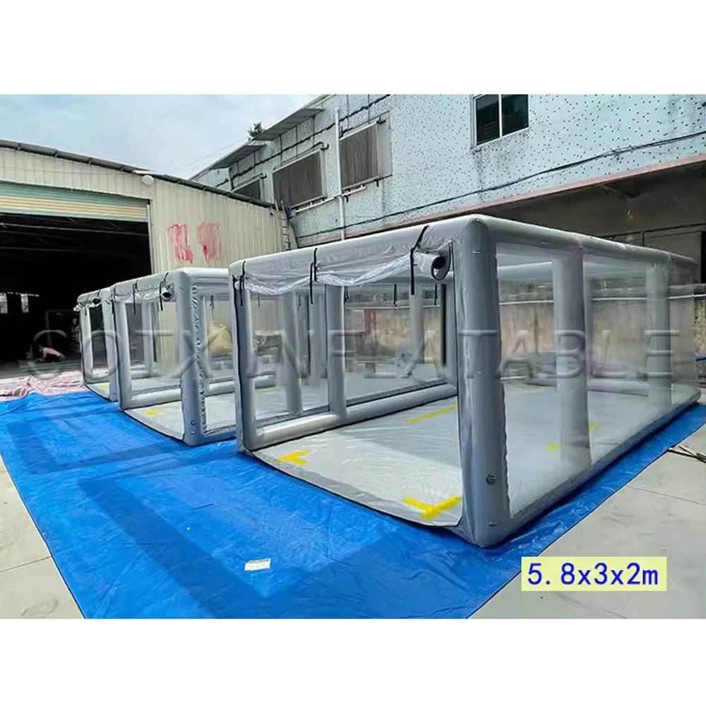 For Maintaining Inflatable Spray Booth Car Pvc Airtight Painting Car Garage Portable Cover Tent Drive In Carport Cabin With Pump