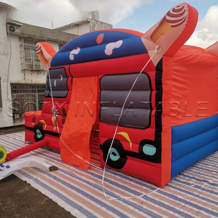 Vendor House for Sale Customized Mobile Inflatable Ice Cream Van Ice Cream Sale Stand Stall Ice Slush
