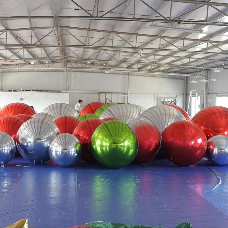 Reflective Balls Polished Giant Christmas Mirrored Spheres Hollow Ball for Christmas Home Garden Party Clubs Decoration