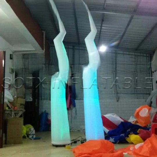 for Event/club in Night Amazing flash Lighting balloon inflatable party decorations Inflatable Lightning pillars